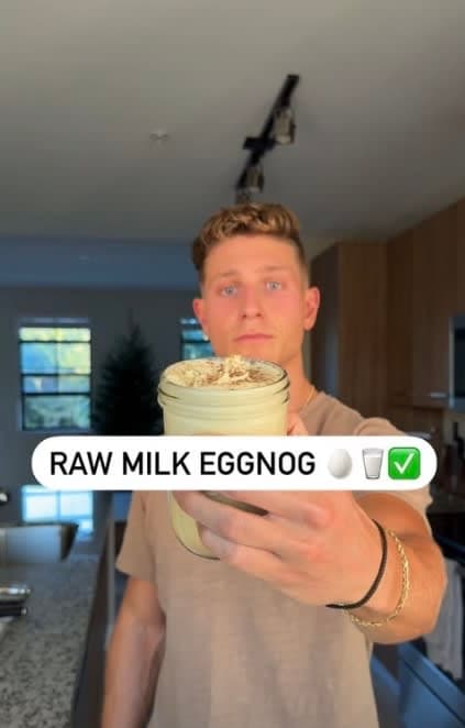 Raw Milk Eggnog 🥚🥛✅