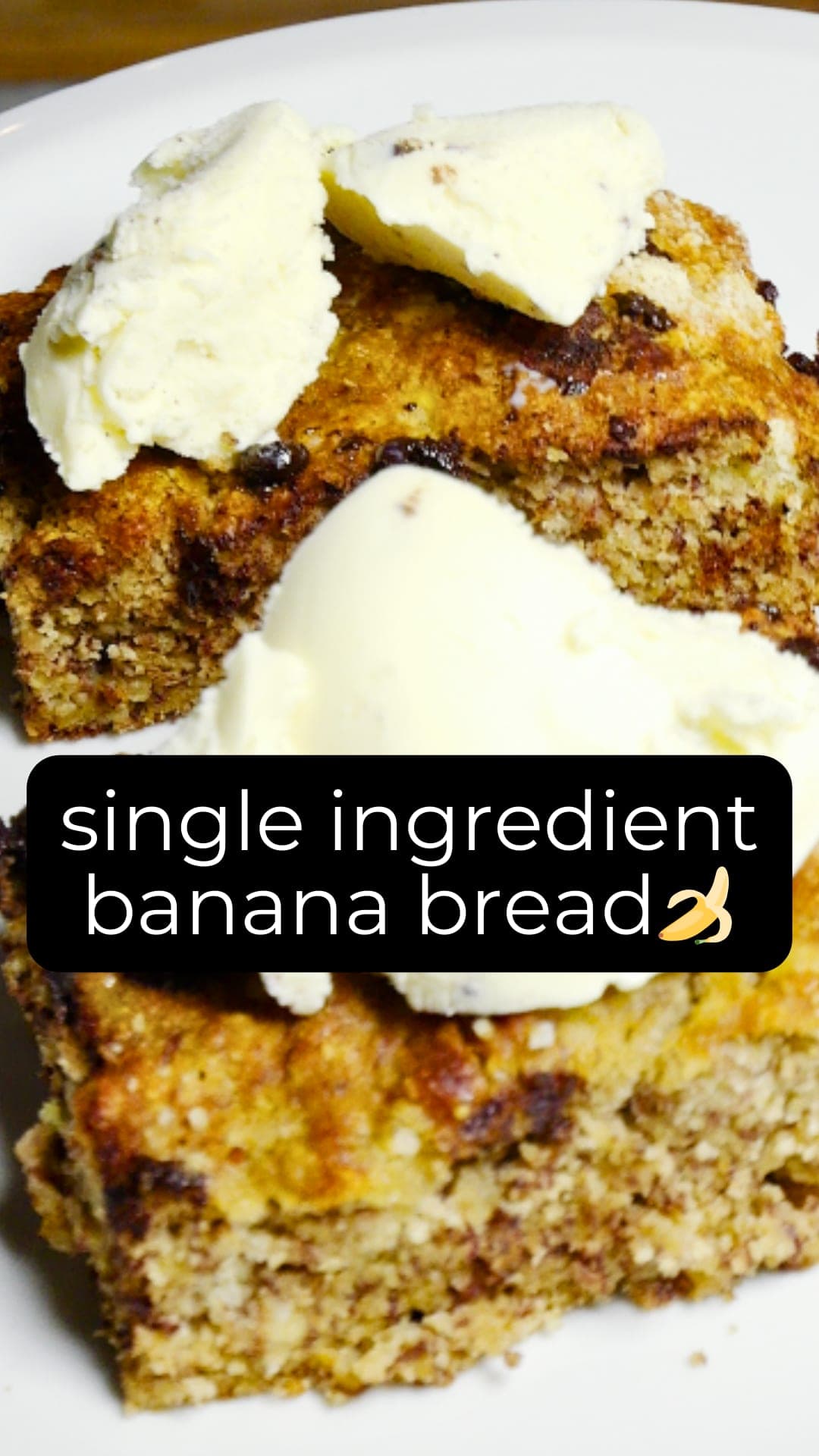 The Single-Ingredient Banana Bread 🍌