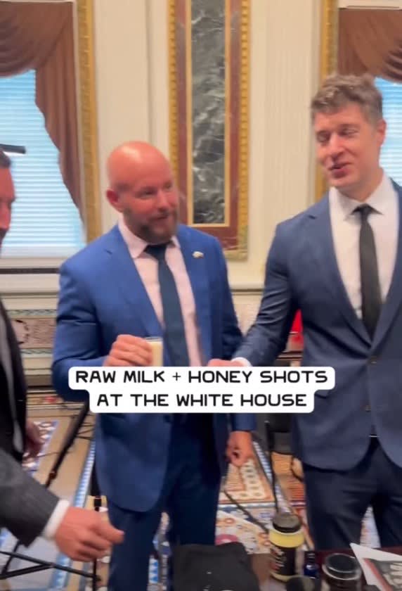 Raw Milk Shots at the White House