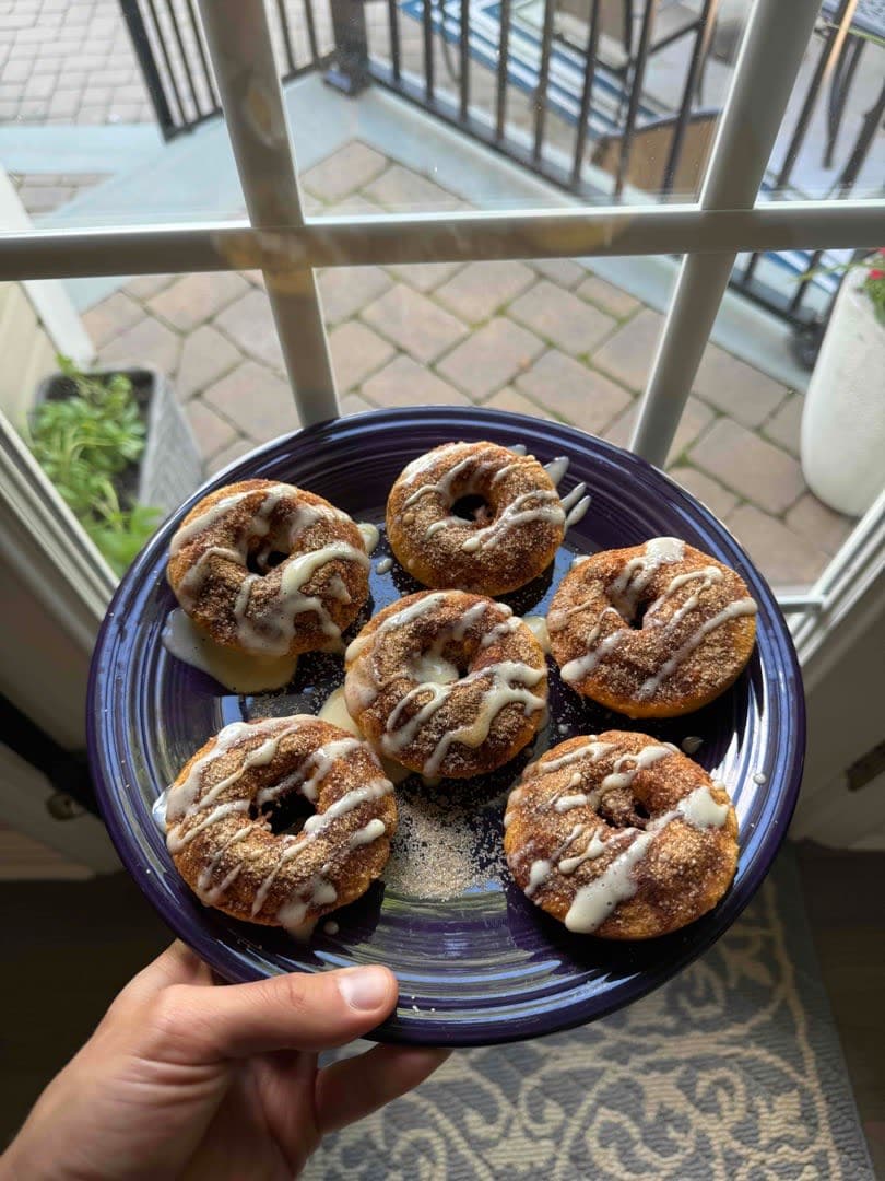 Cinnamon Sugar Protein Donuts
