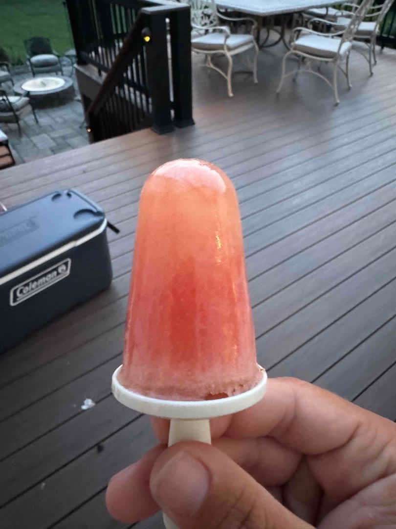 Strawberry popsicle
