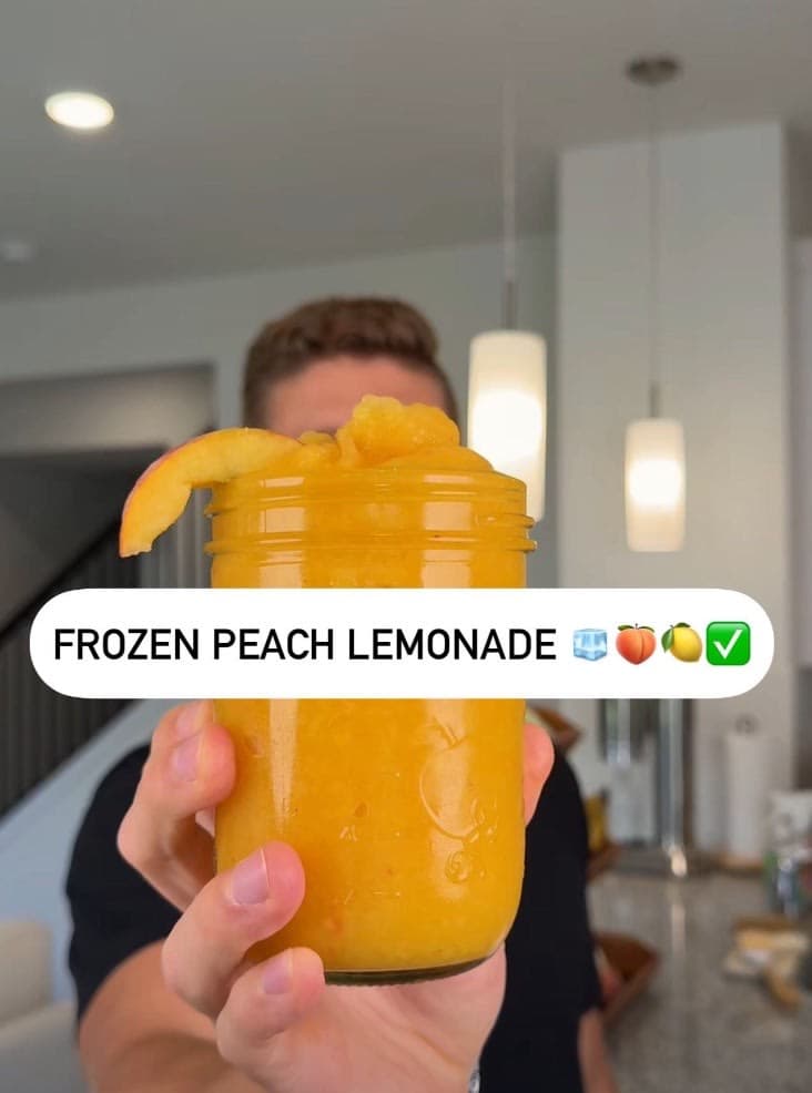 Frozen Peach Lemonade