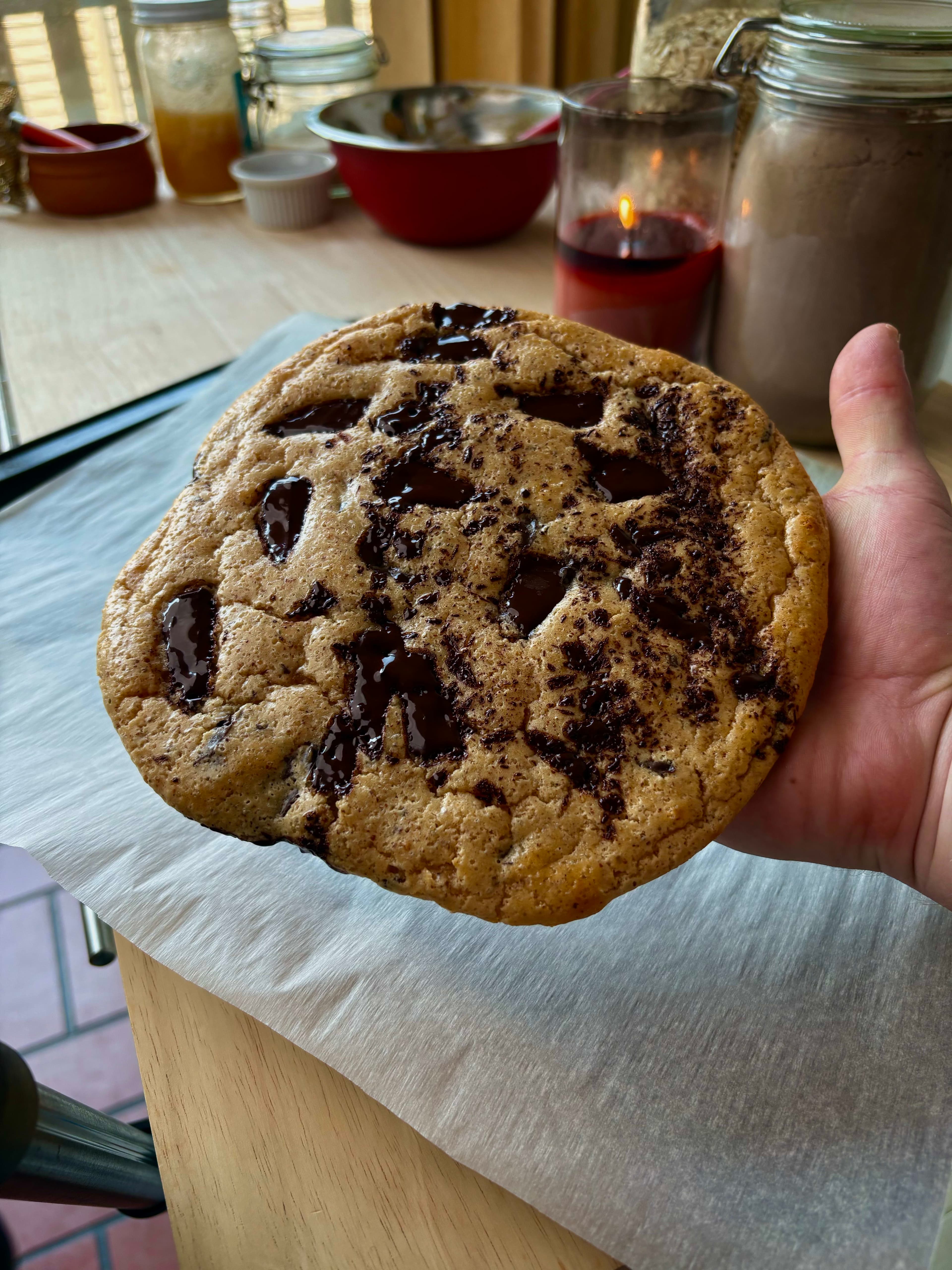 Giant Cookie (healthy, protein packed, and gluten free)