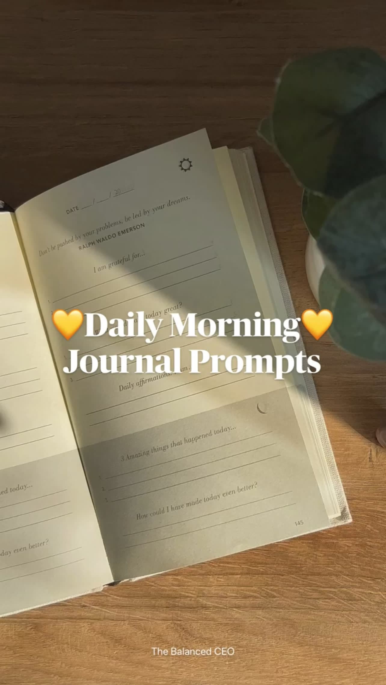 Morning Journal Prompts for a Positive Day