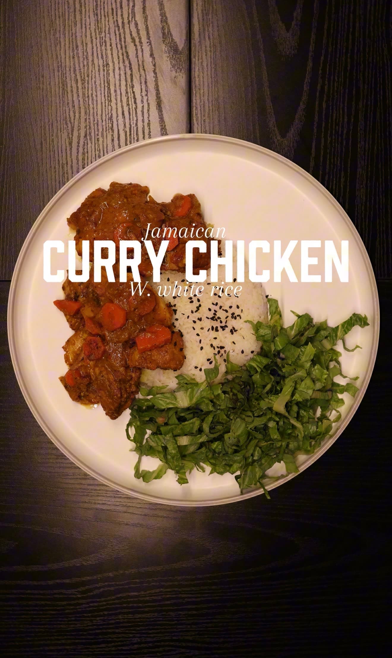 Easy 7 step guide to making flavorful Jamaican Curry Chicken Thighs with Rice