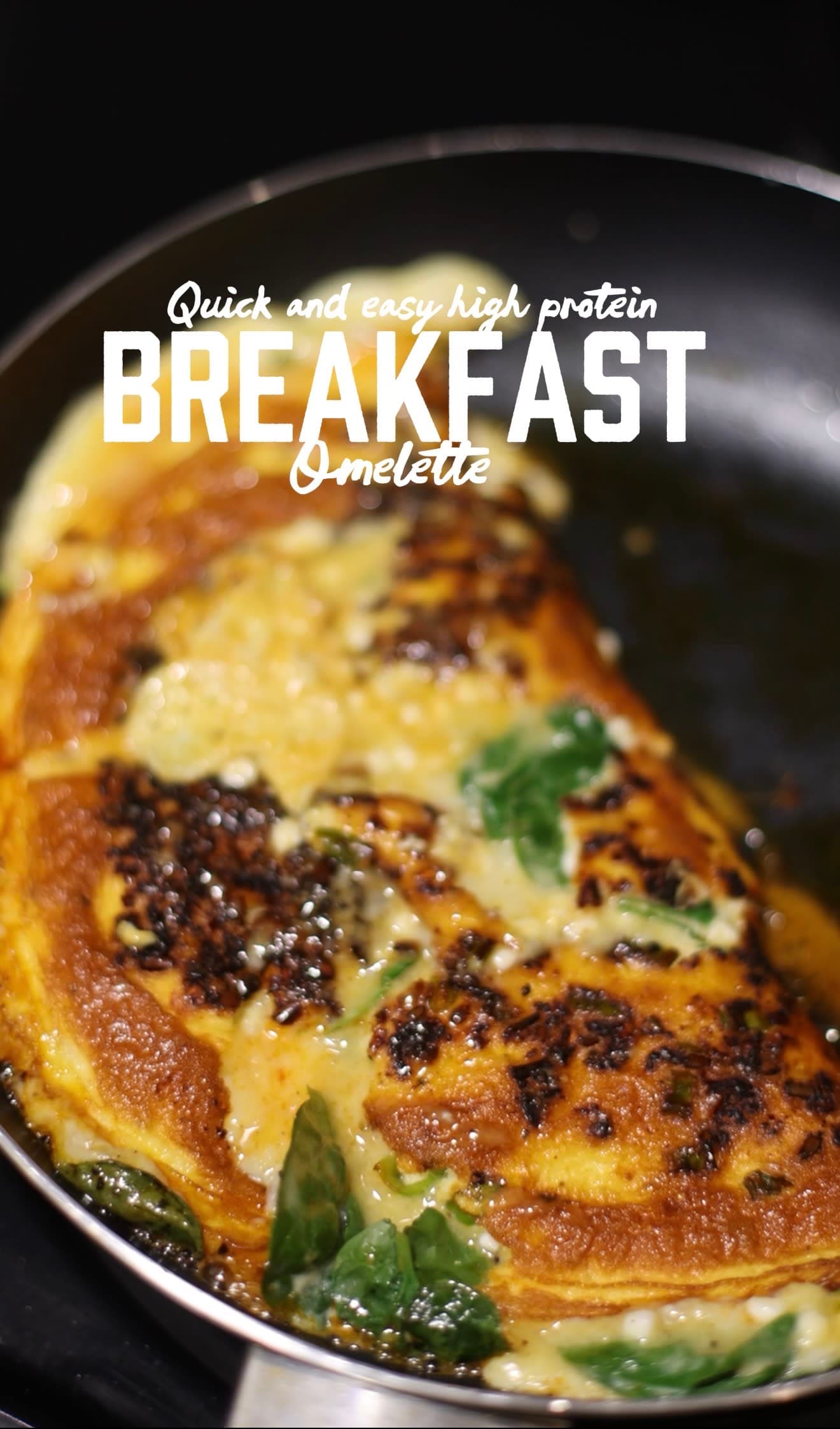 How to make an high protein breakfast omelette 🍳