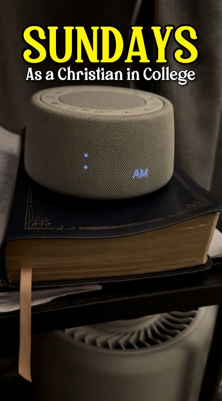 How I spend Sundays as a Christian in college