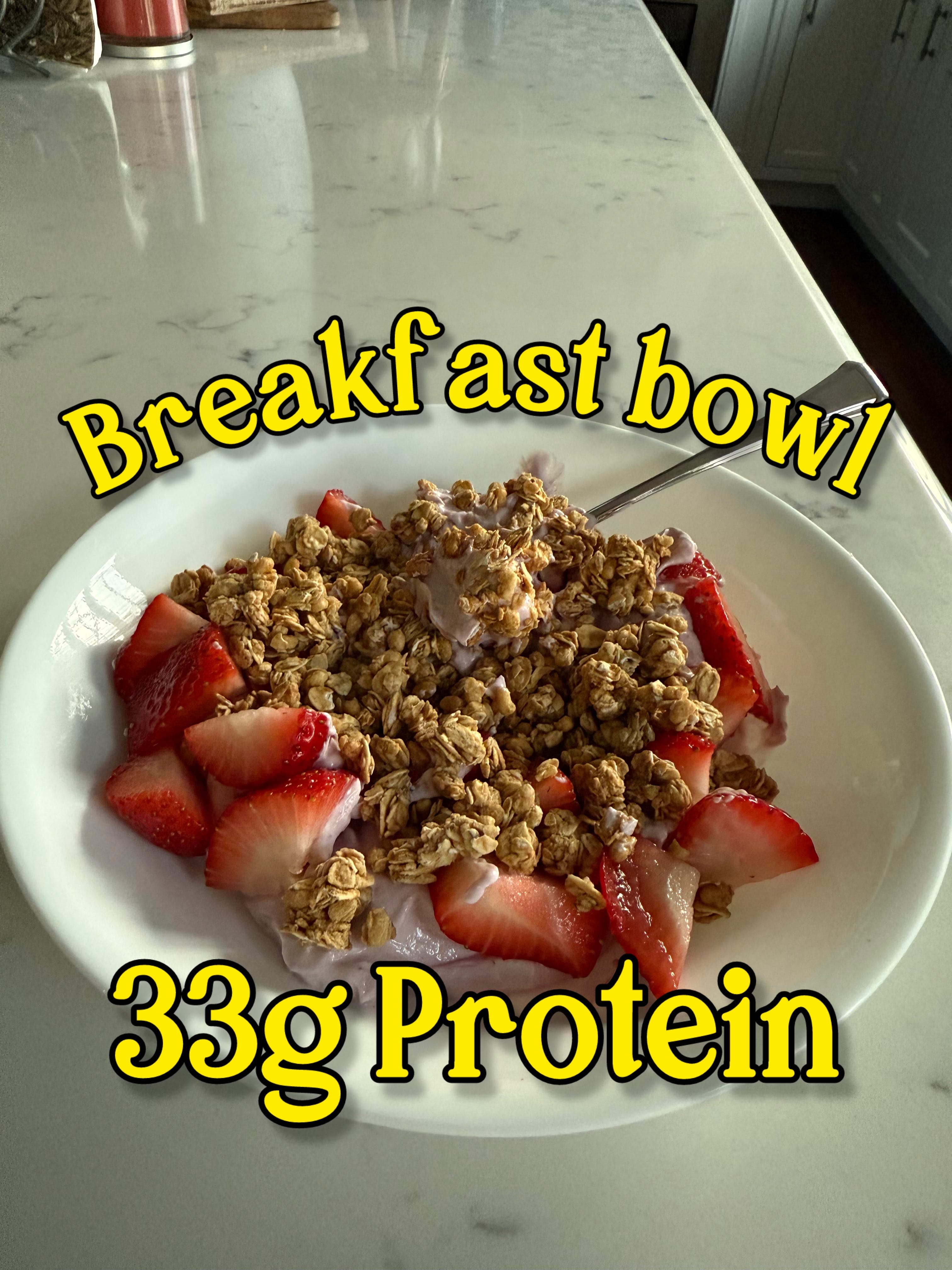 Breakfast bowl (33g protein!)