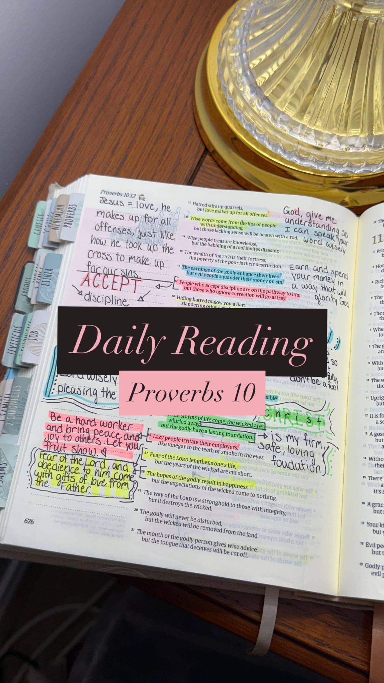 Proverbs chapter 10, my takeaways