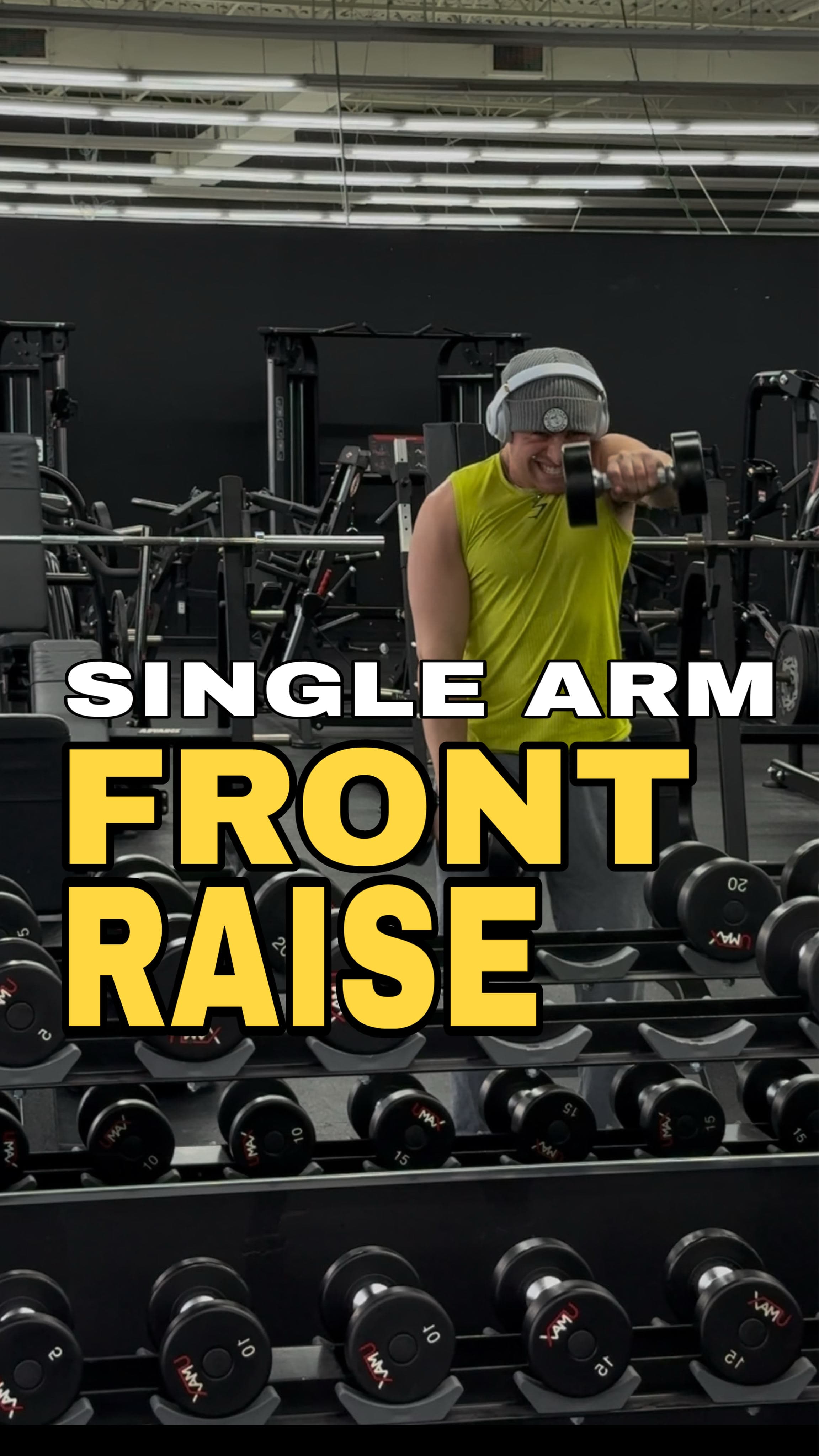 Single Arm Dumbbell Front Raise
