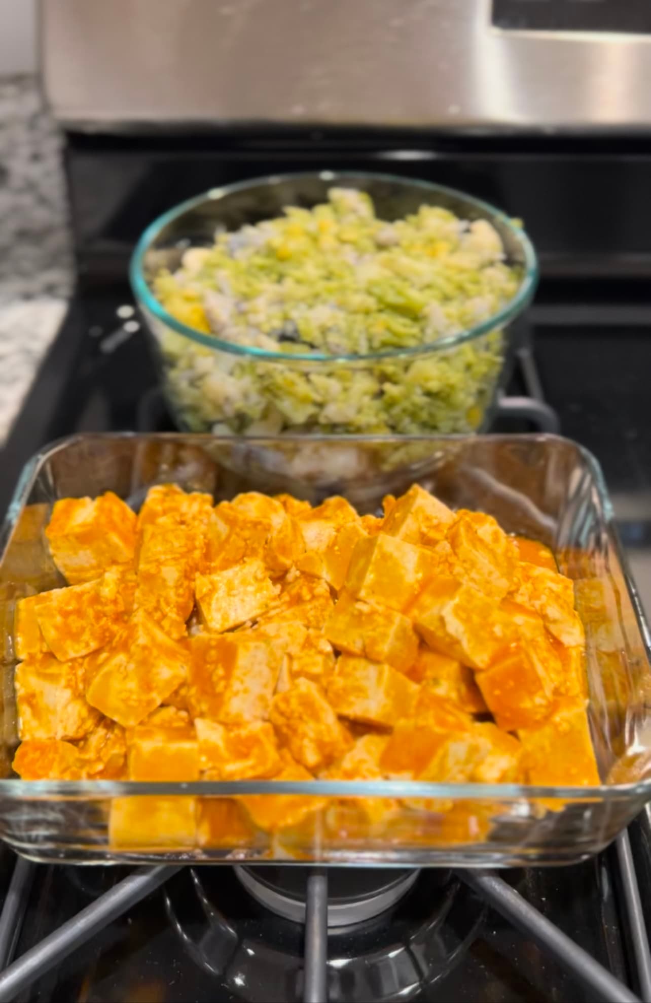 Buffalo Tofu + Broccoli (Simple Meal Prep)