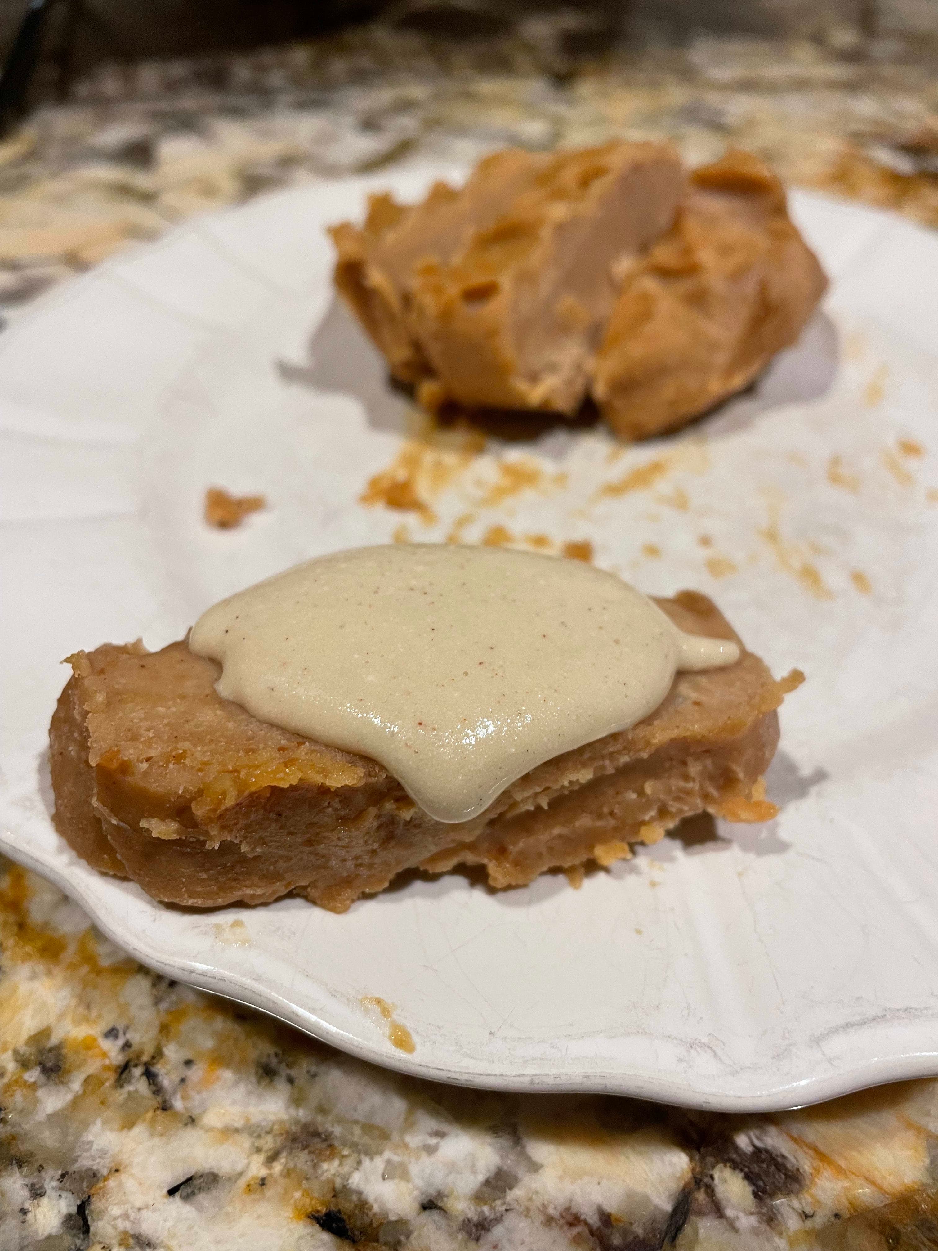 Peanut Butter Fudge with Protein Icing