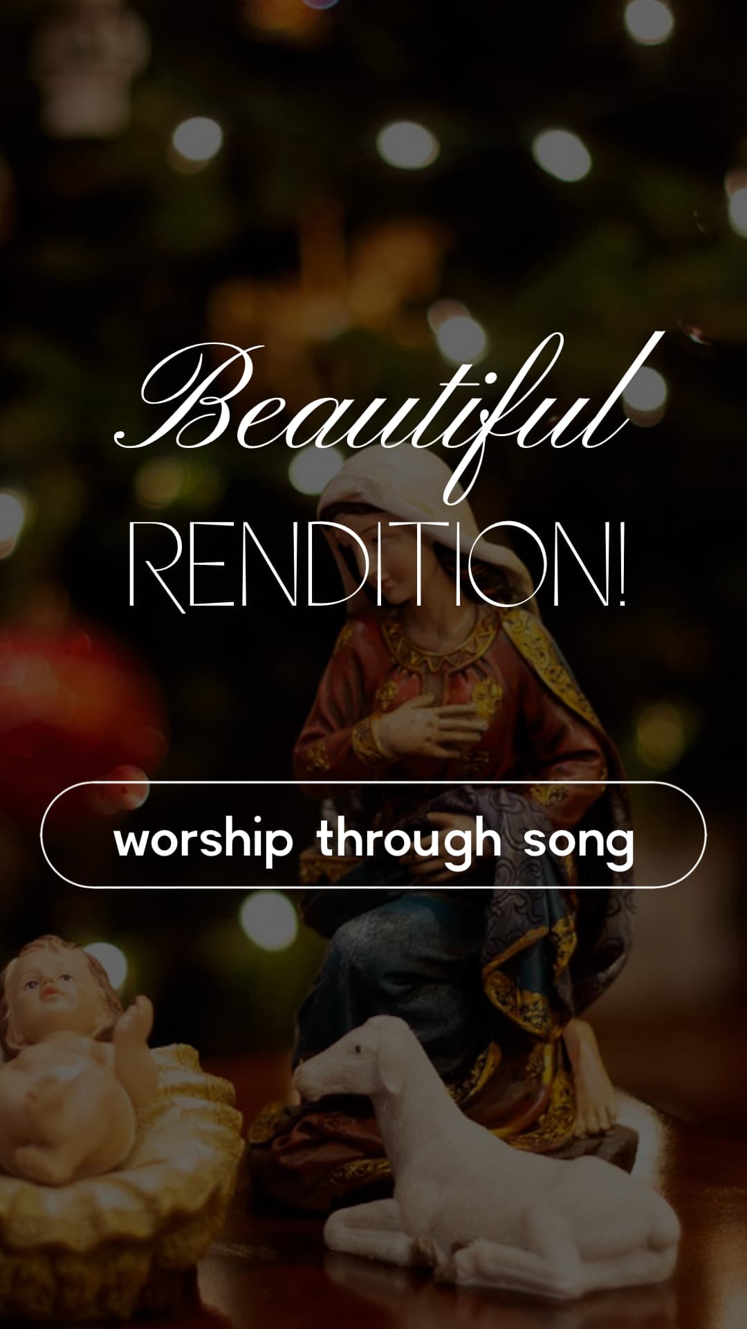 Listen to this beautiful rendition of an older Christmas song
