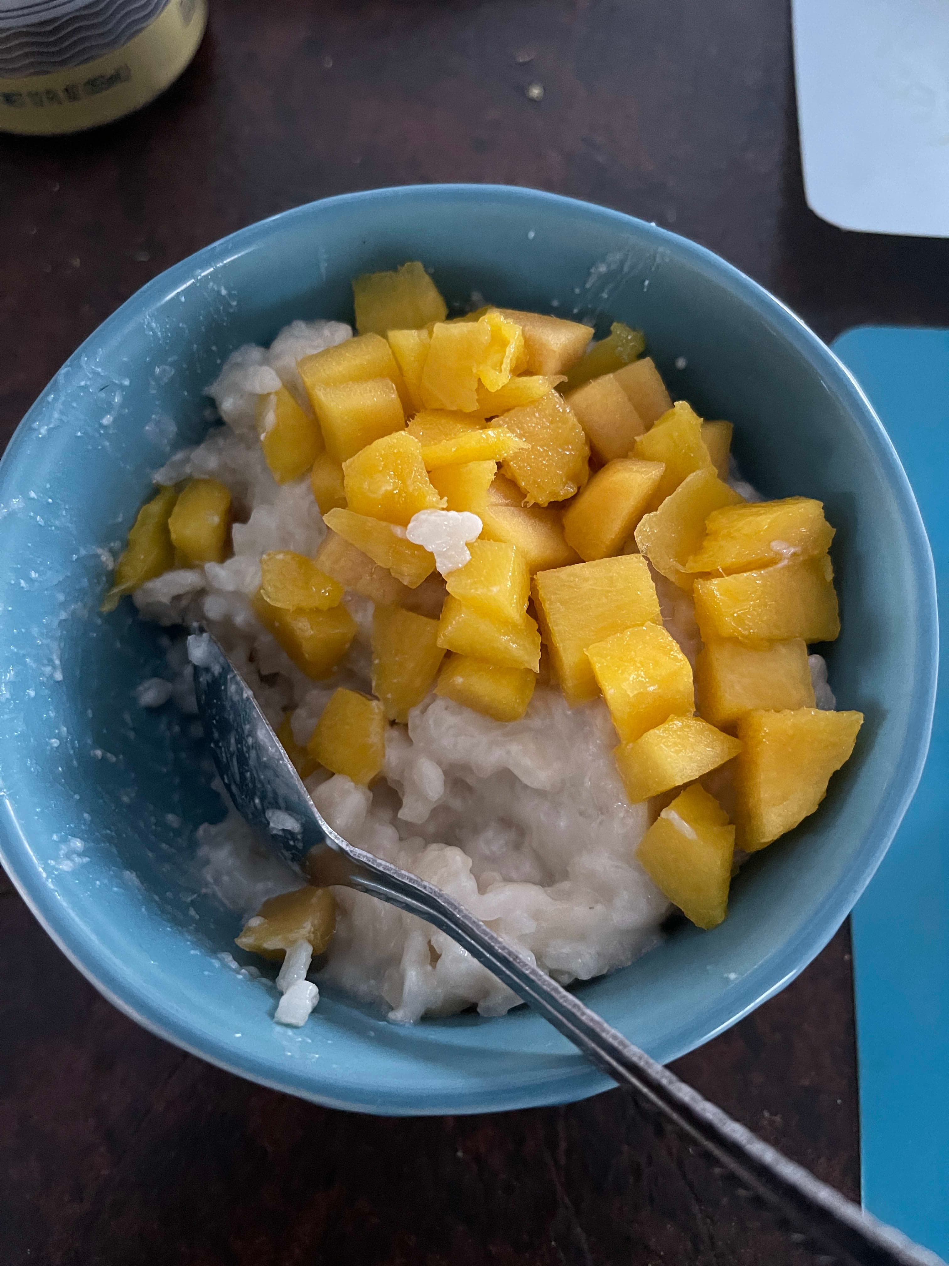 Mango Coconut Sticky Rice Recipe‼️
