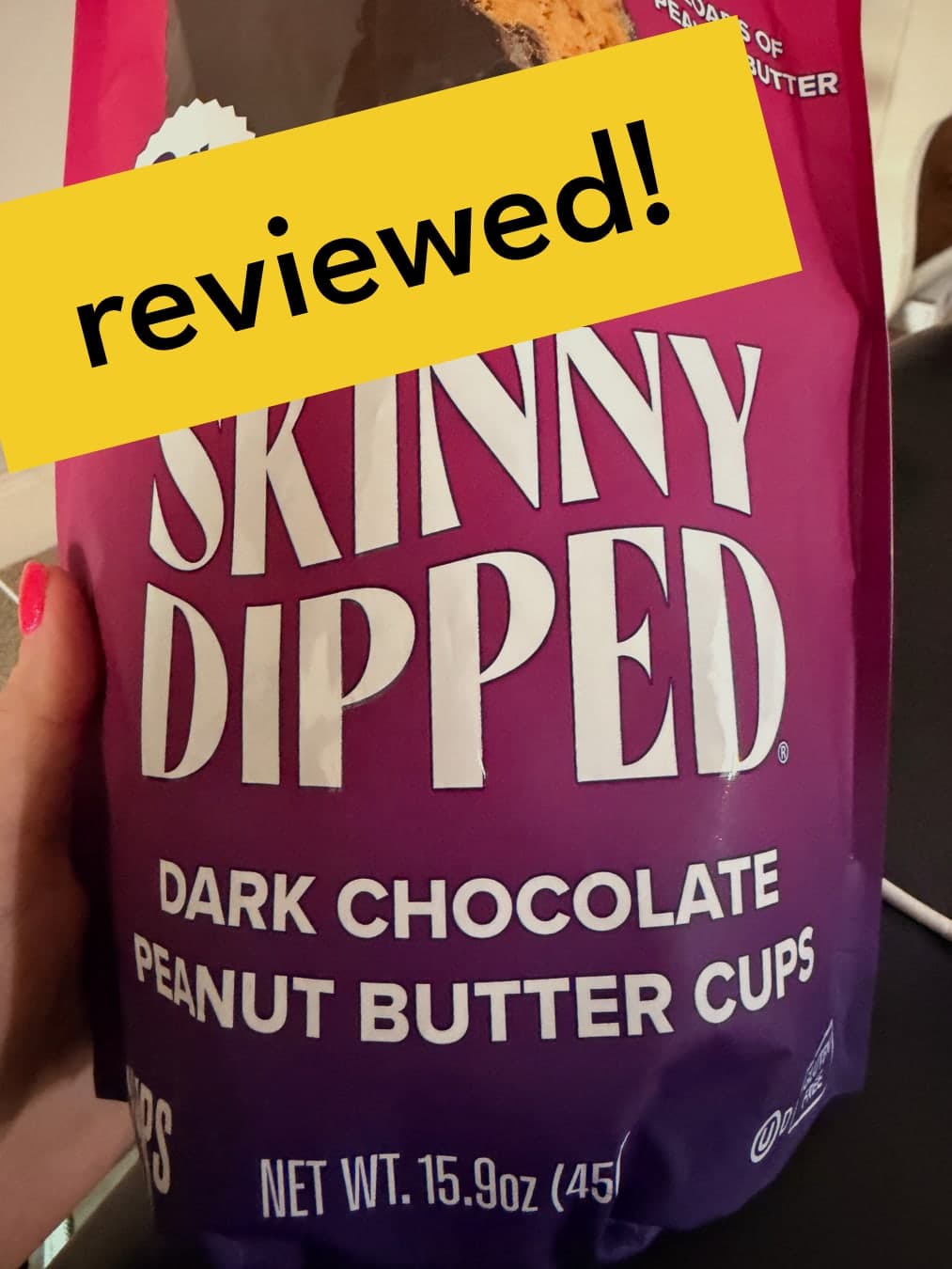 🍫 Healthy Treat Review: Skinny Dipped Dark Chocolate Peanut Butter Cups