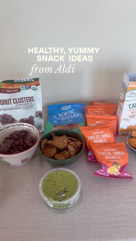 Healthy, yummy snacks from Aldi