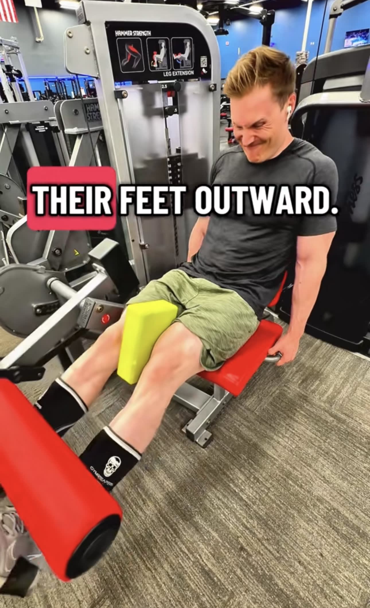 Use a Yoga Block to Reduce External Rotation During Leg Extension