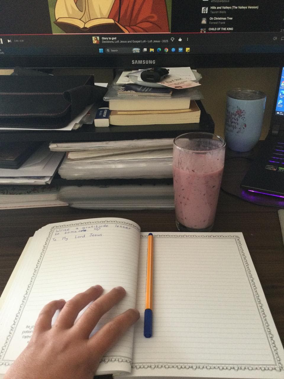 I wrote my gratitude letter to Jesus βοΈπ€