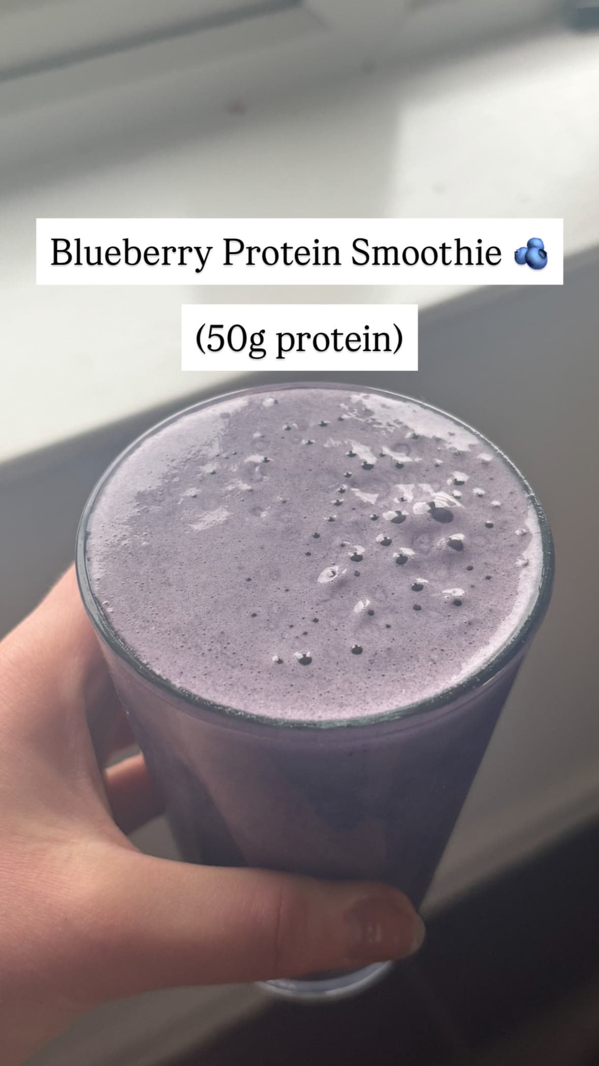 Blueberry Protein smoothie…