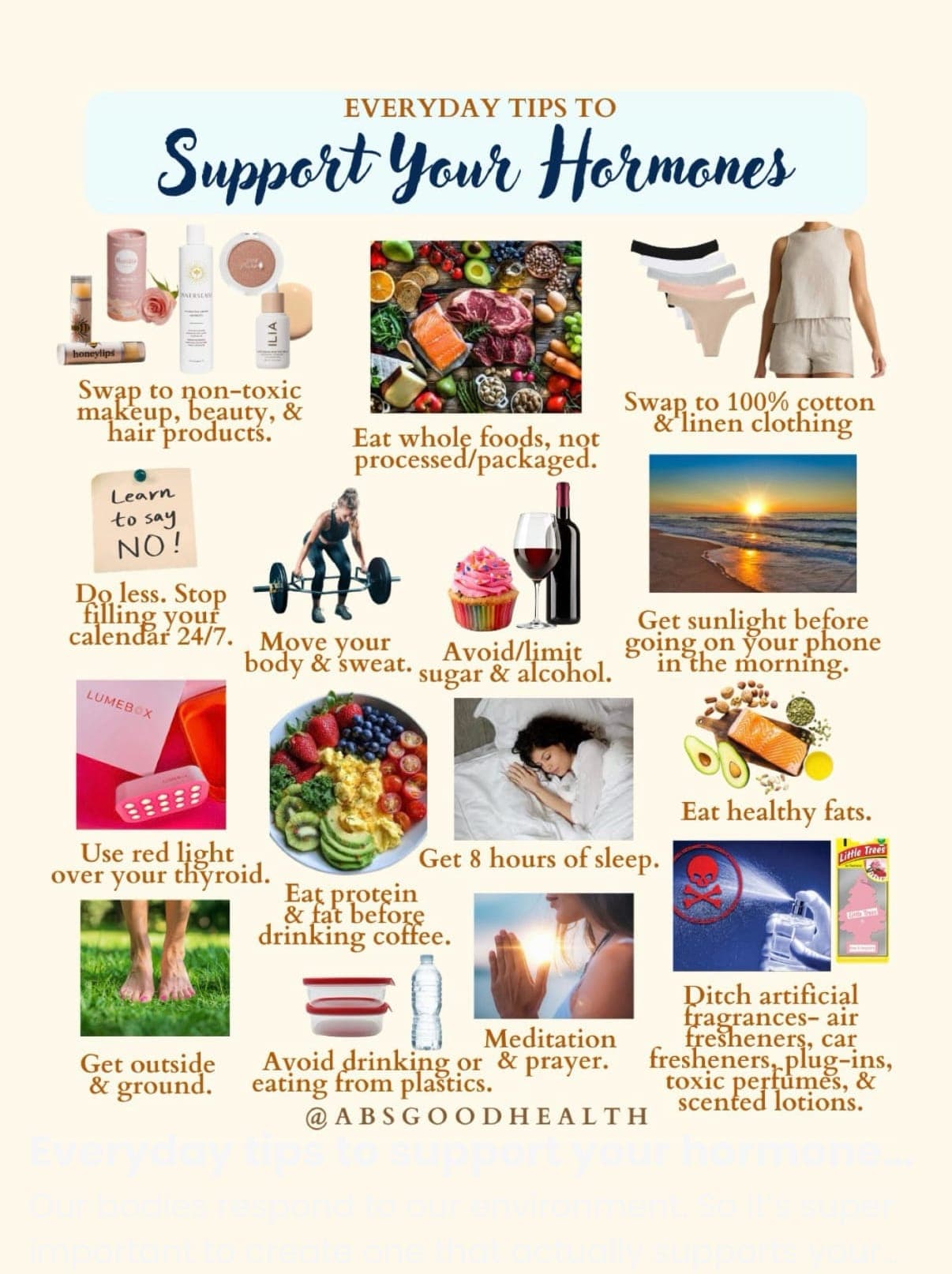 Tips to support your hormones! 💪🏽