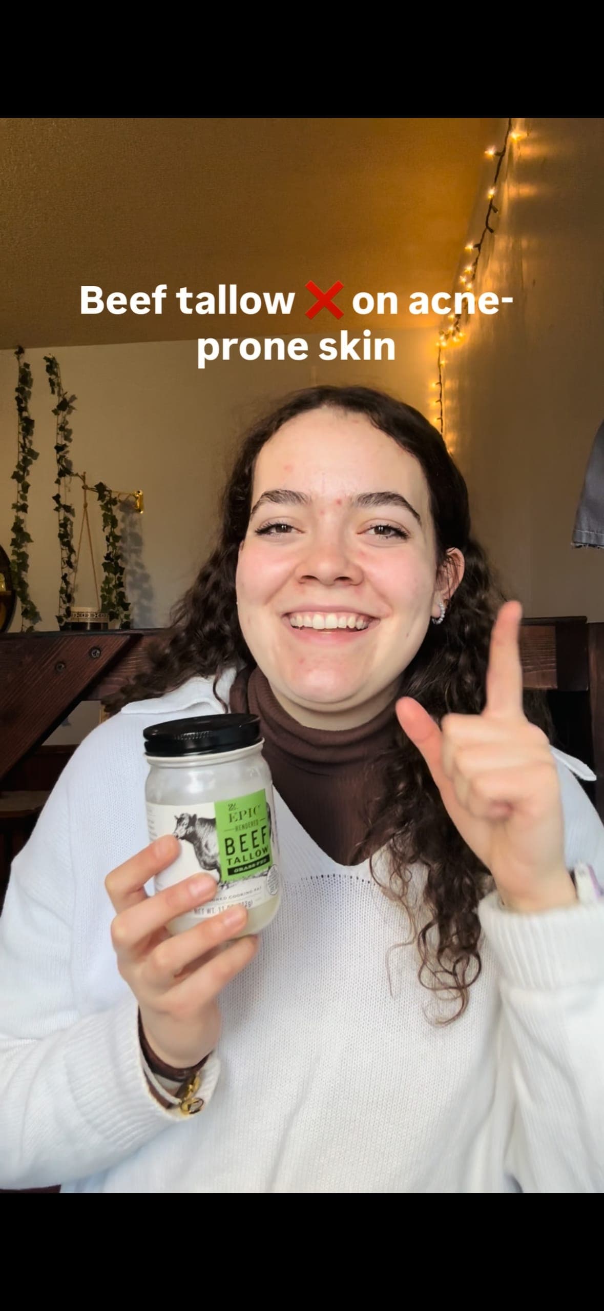 Beef Tallow ❌ acne-prone