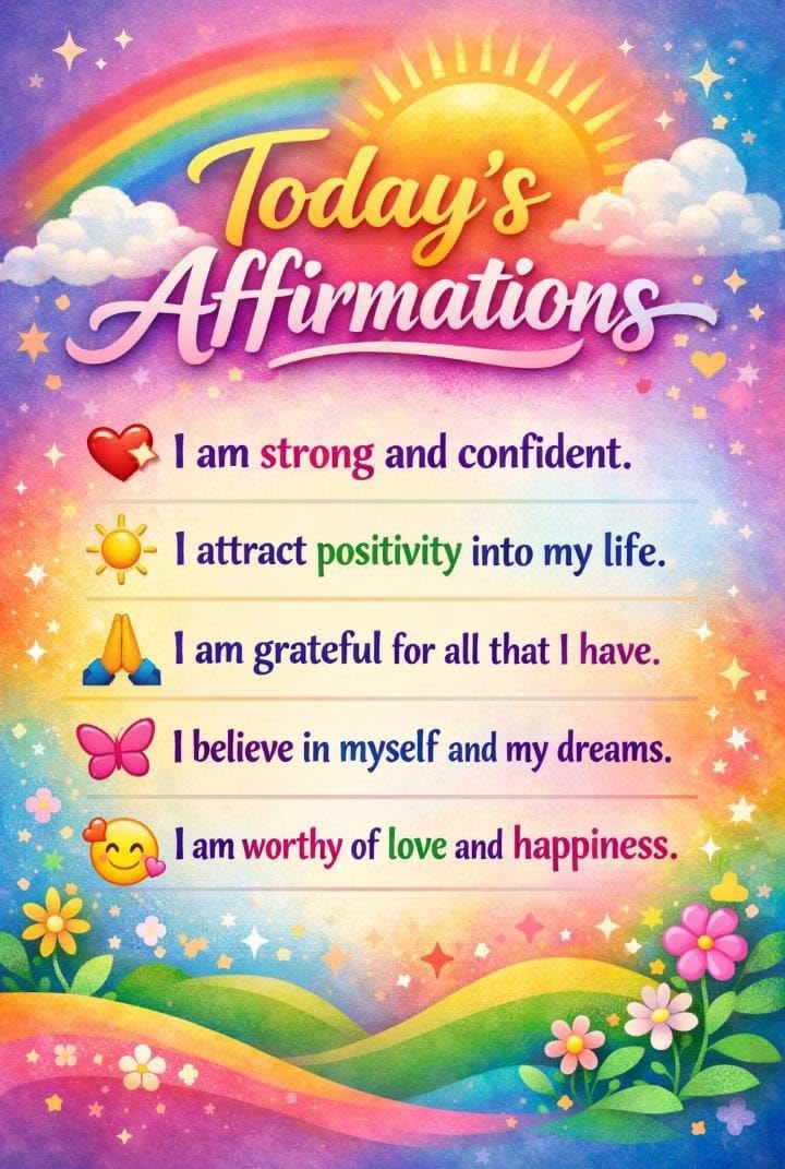 Beautiful affirmations π«β€οΈππΌ