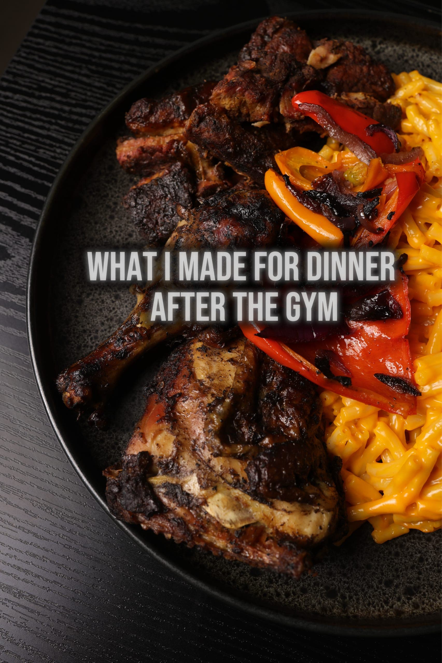 What I made for dinner after the gym