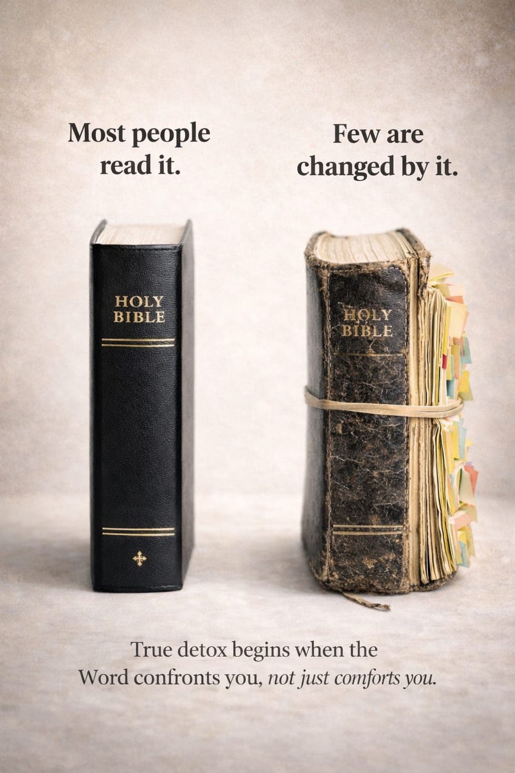 To be changed by it you have to bleed through it