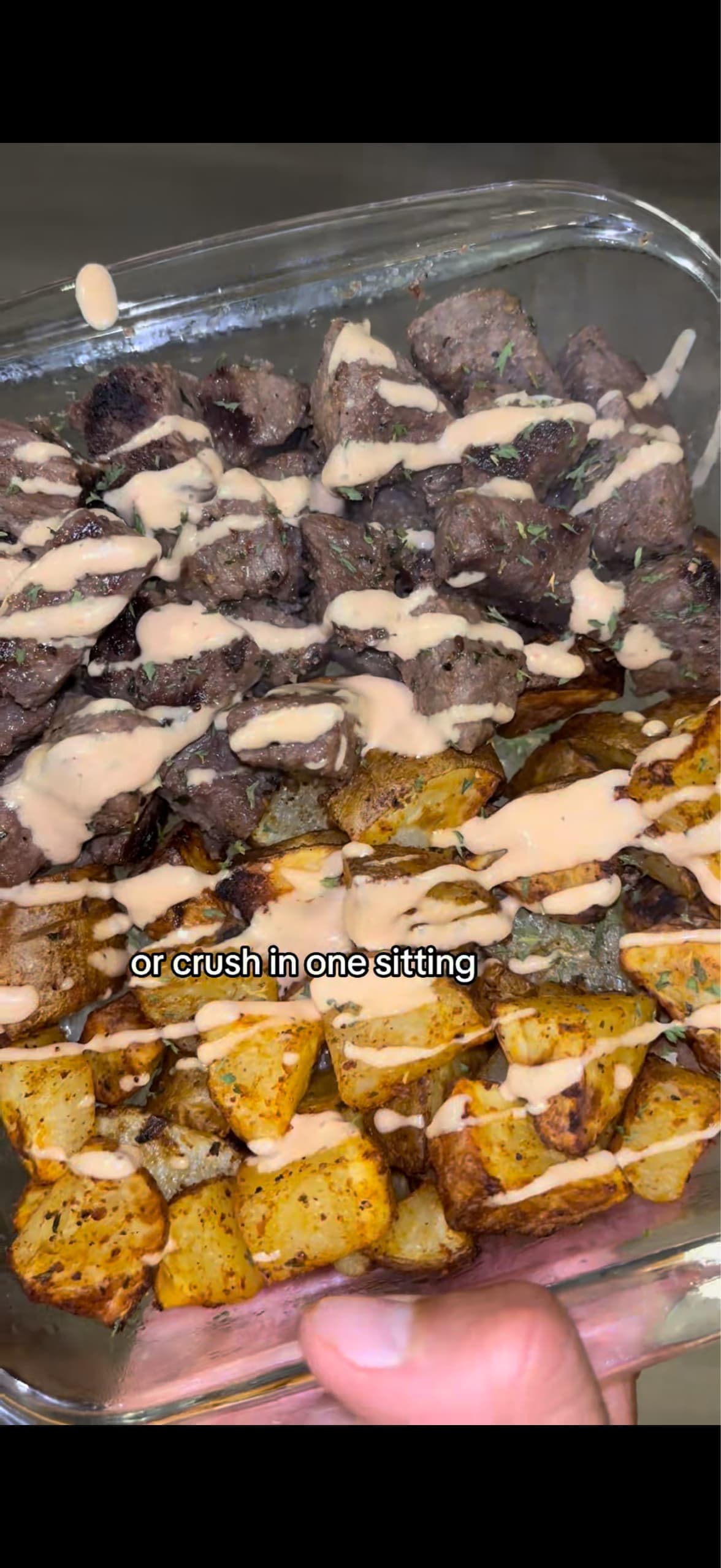 GARLIC STEAK AND POTATOES