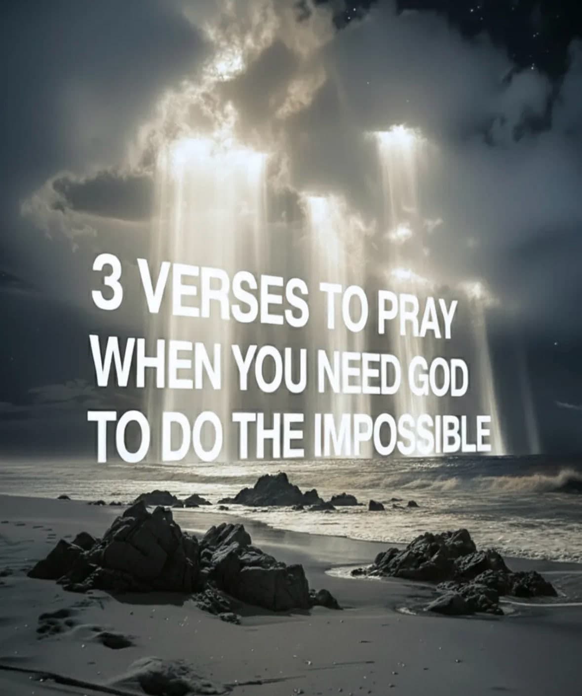 3 verses to pray when you need god to do the impossible