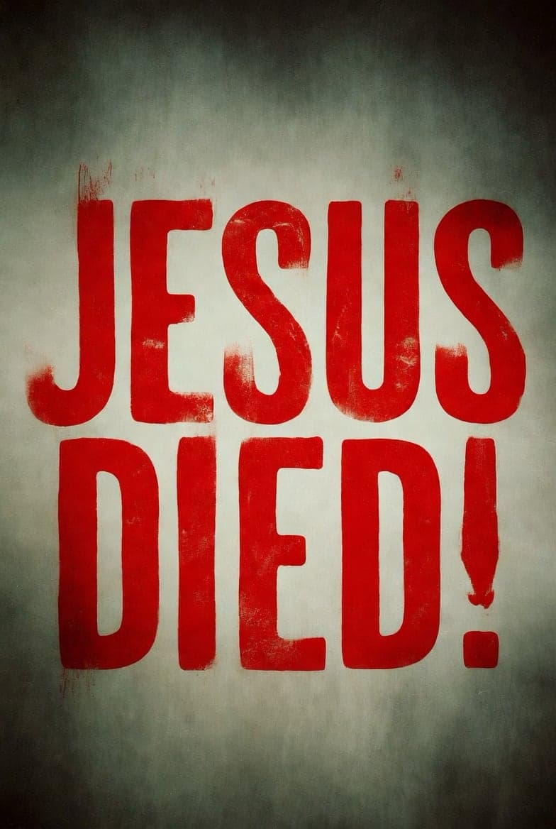 JESUS DIED!
